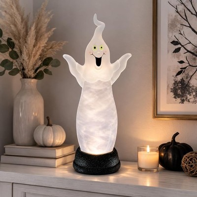 Halloween LED Lighted Ghost Water Globe with Spinning Smoky White