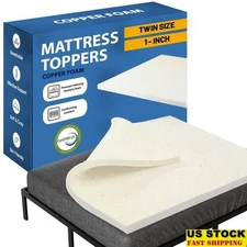 Copper Memory Foam Mattress Topper Cooling Supportive Comfort Infused Freshness
