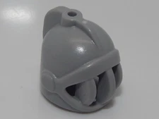 Lego Minifigure Headgear Helmet Castle with Fixed Face Grille LB Gray  HP#22