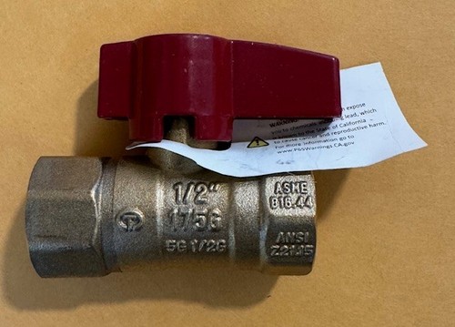 (7) 1/2” Brass Gas Shut-off Ball Valve - Picture 2 of 4