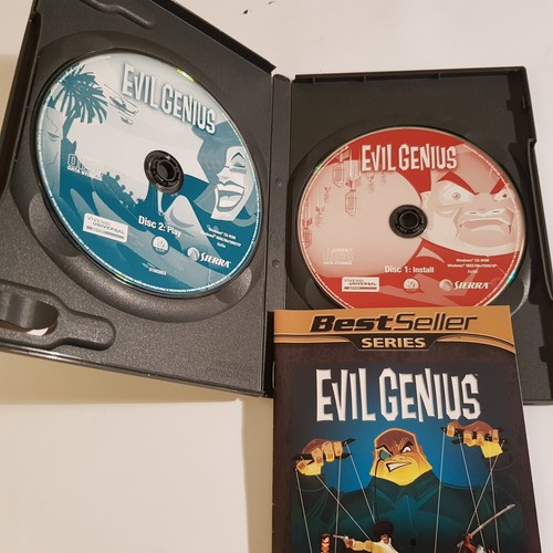 PC Game Evil Genius Sierra 2006 Elixir Studios World Domination two discs - Picture 2 of 14