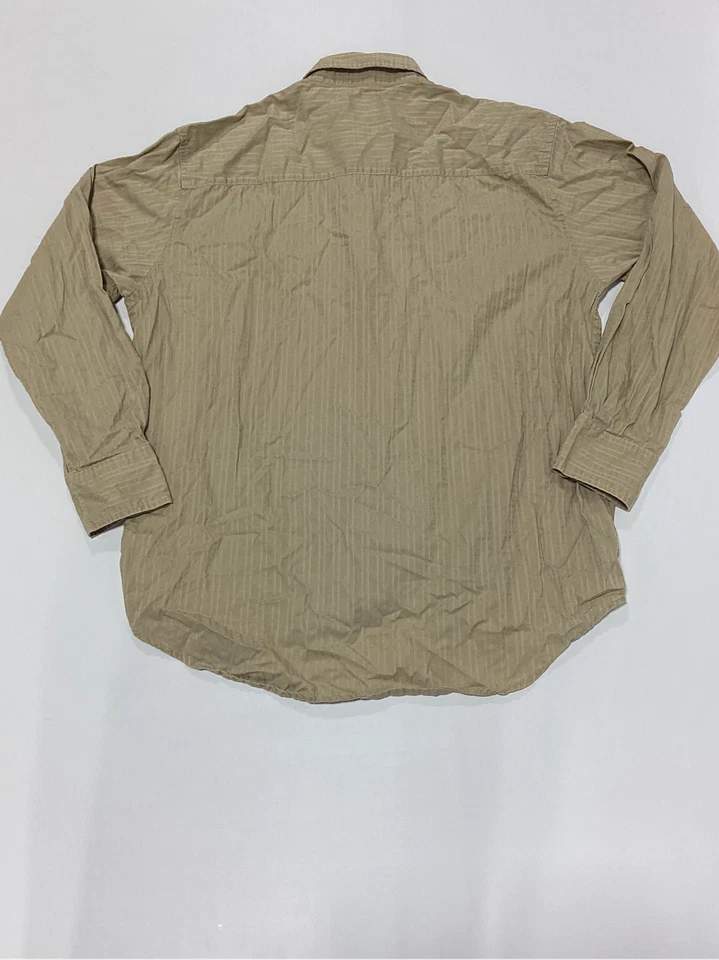 Camisa Para Hombres Massini Marrón Manga Larga Con Botones Grande Usada en Excelente Condición Foto 2 de 4