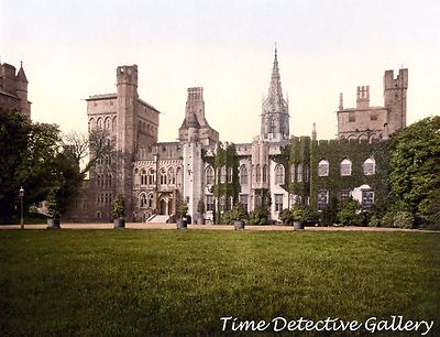 Cardiff Castle, Wales - c1890 - Historic Photo Print
