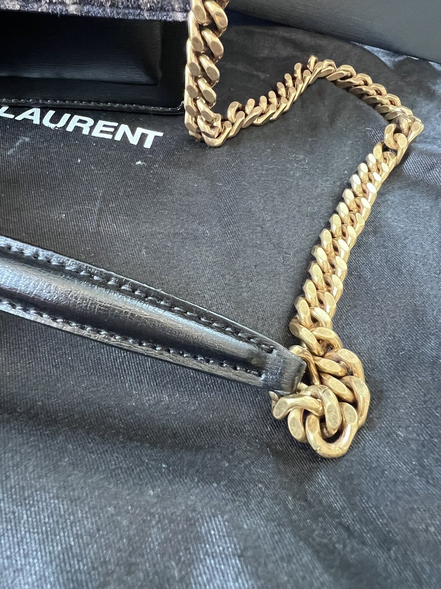 た*ょ様 SAINTLAURENT Saint Laurent Sunset Shoulder Bag Medium Leopard Black