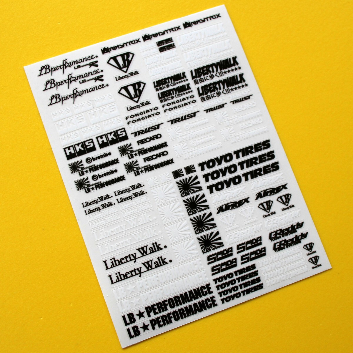 あああ SLOT CAR 1/32nd scale DRIFT STICKERS DRIFTING JDM LIBERTY WALK