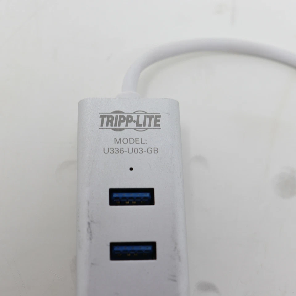 Tripp Lite 3 Port USB 3.0 to Gigabit Ethernet NIC Network Adapter U336-U03-GB - Image 3 of 4