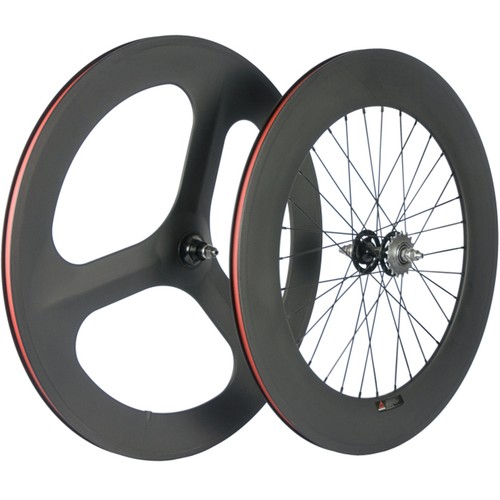 Attrezzi fissi CARBONIO PISTA BICI RUOTE 88 mm ruote posteriori in carbonio  Tri ha parlato ruota | eBay