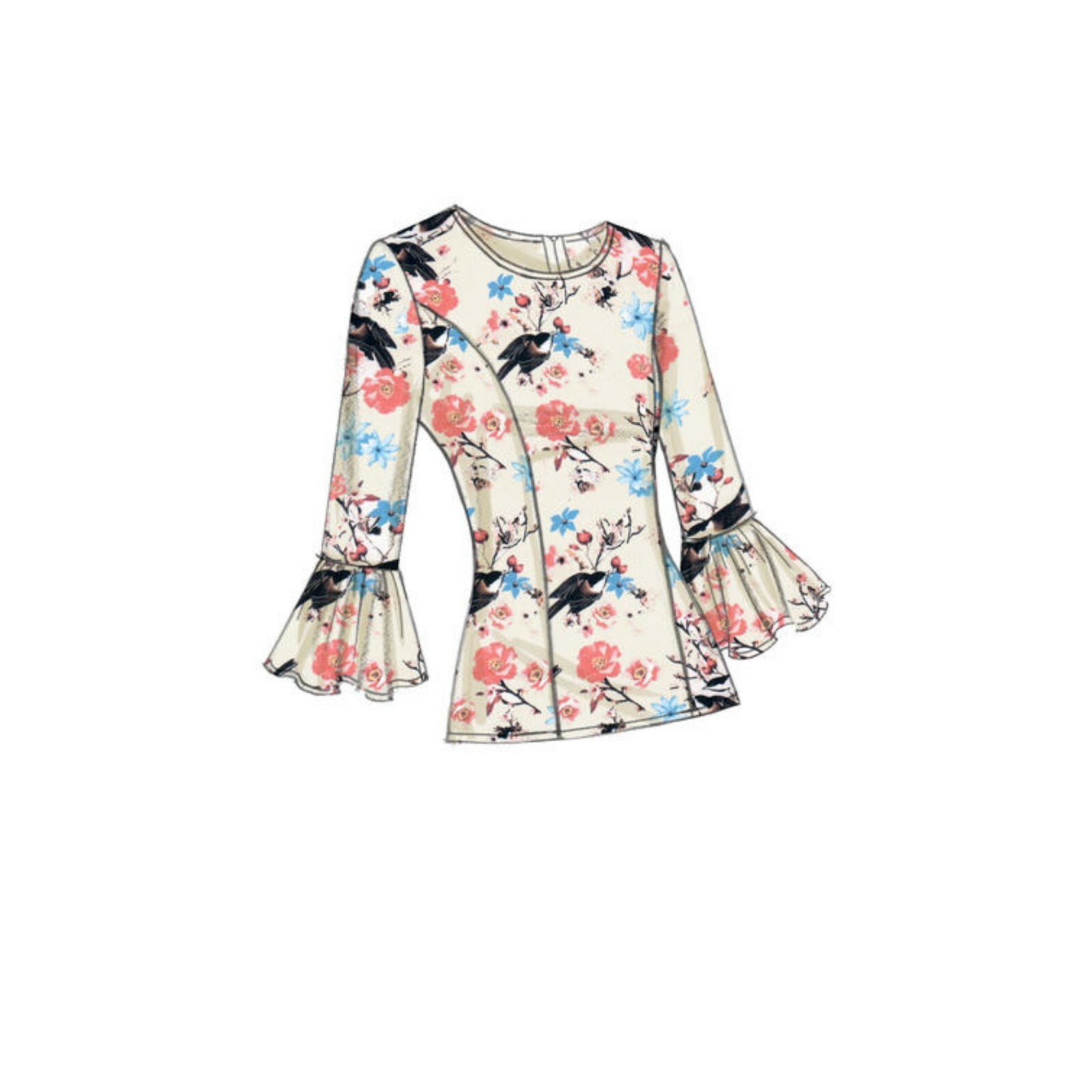 Vogue Schnittmuster V9243 - Bluse - tailliert - weiter Arm