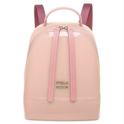 Furla Pink Candy Jelly Mini Backpack Crossbody Convertible  display picture 1