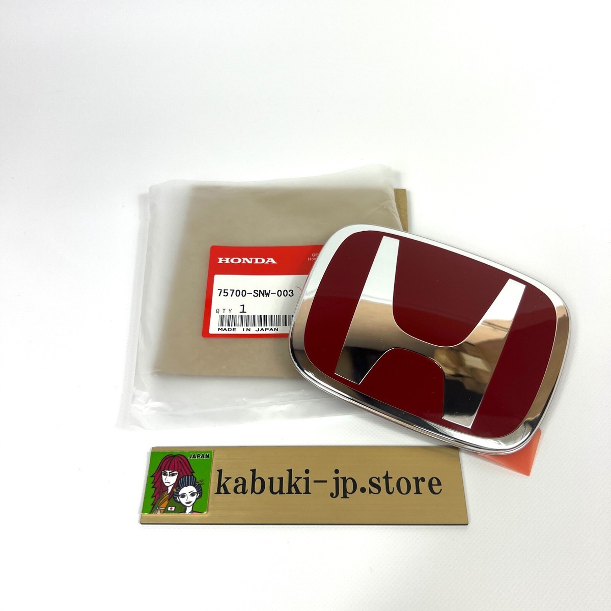 Genuine Honda 75700-SNW-003 06-11 FD2 CIVIC TYPE R Front Red