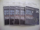 50 x Kamasan B911 X-Strong Barbless Eyed. Size 14  Hooks. Perfect for Hair Rigs