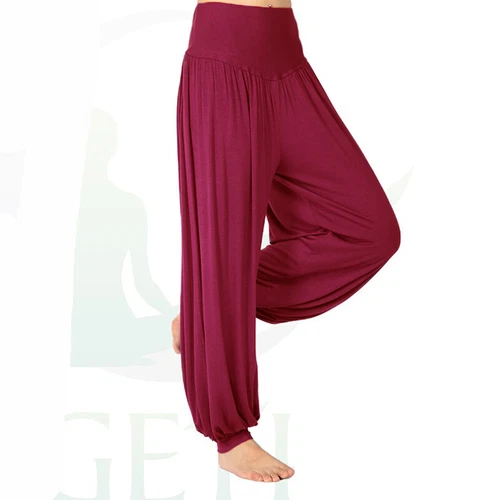 Women Harem Pants Indian Hippie Pant Ladies Casual Gym High Waist Bottoms - Picture 6 of 31