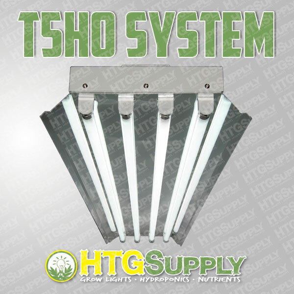 NEW T5 HO 4'/4-LAMP FLUORESCENT GROW LIGHT SYSTEM W/ 3000K BLOOM BULBS 4-FOOT FT