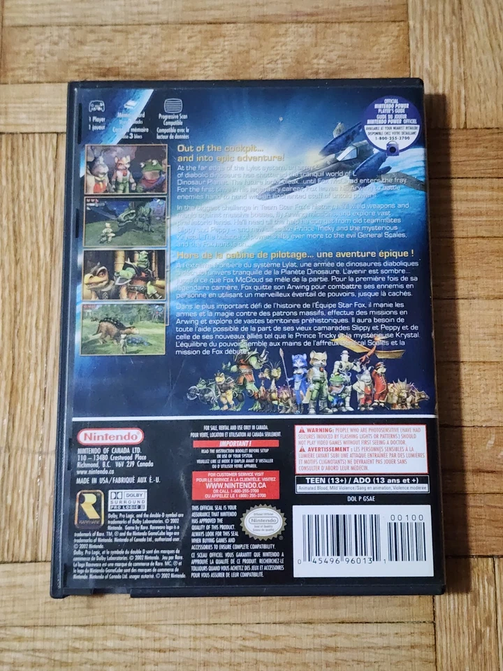 Star Fox Adventures (Nintendo Gamecube, 2002) CIB & Authentic - Image 2 of 4