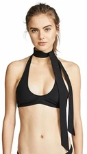 ZIMMERMANN SWIMWEAR Black Sculpt Tie Bra NWT 2 (12 aus) RRP $140