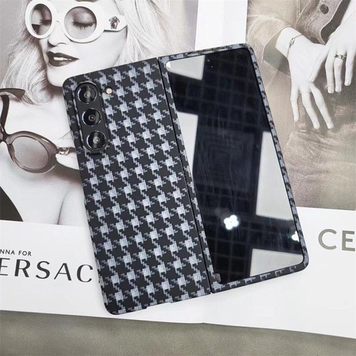 Genuine Carbon Fiber Case for Samsung Galaxy Z Fold 5 4 3 Thousand Bird Cover - Picture 4 of 13