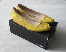 Puma The Black Label Esplora Mustard Yellow Shoes Made in Italy UK 7 RRP £130