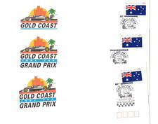 Australia 1991 43c GRAND PRIX Covers,cds SURFERS PARADISE Qld   (3)