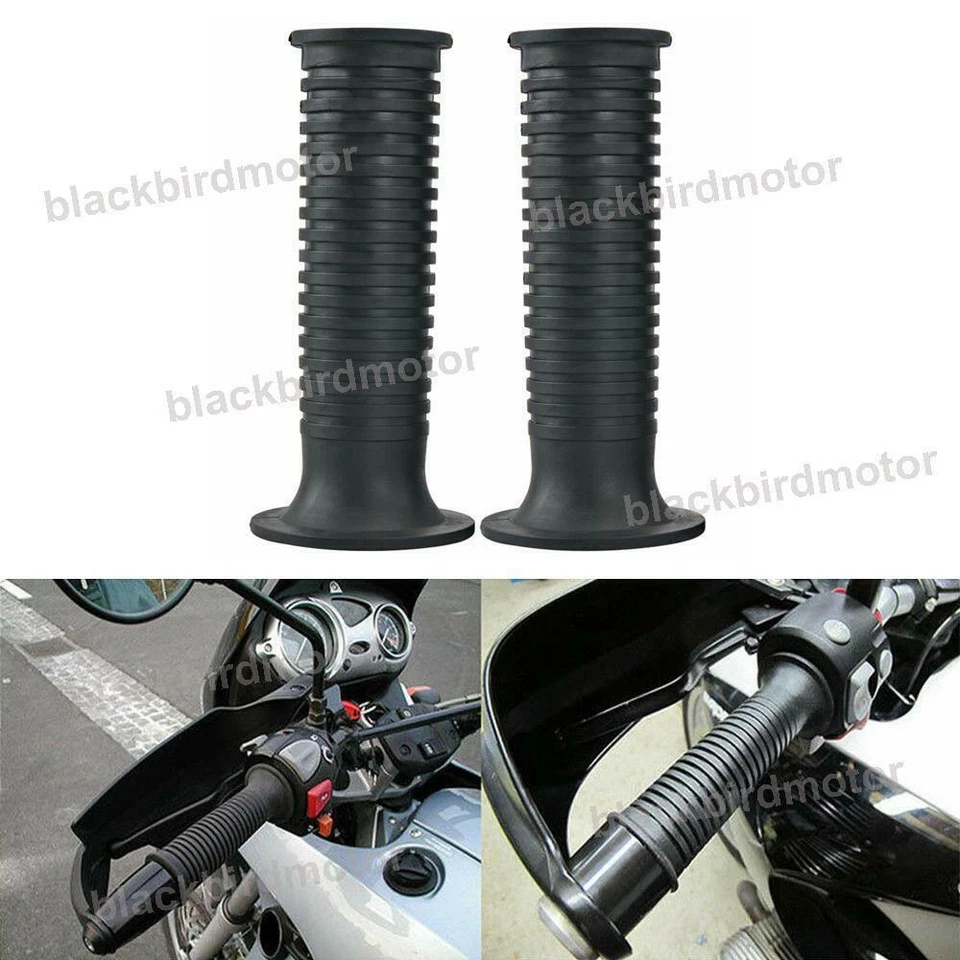2X Motorcycle 7/8" 22mm Handlebars Hand Grips Gel For Cafe Racer Dirt Bike BMW - Image 3 of 4