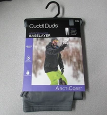NEW MENS CUDDL DUDS ARCTICORE HEAVYWEIGHT BASE LAYER PANTS LONG JOHNS XXL GRAY