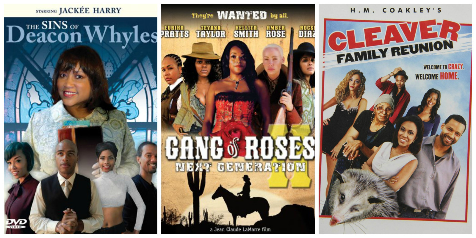 12 used urban movies DVD's LOT Gang of Roses,Cleaver