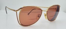 Vintage Diplomat Kimberly Gold Oval Sunglasses FRAMES ONLY Korea