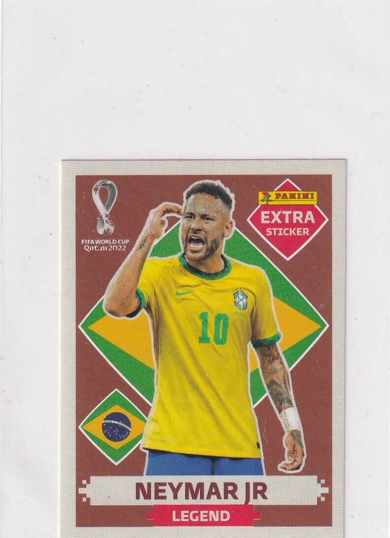 Panini FIFA World Cup Qatar 2022 Extra Sticker - Neymar Jr Legend Silver