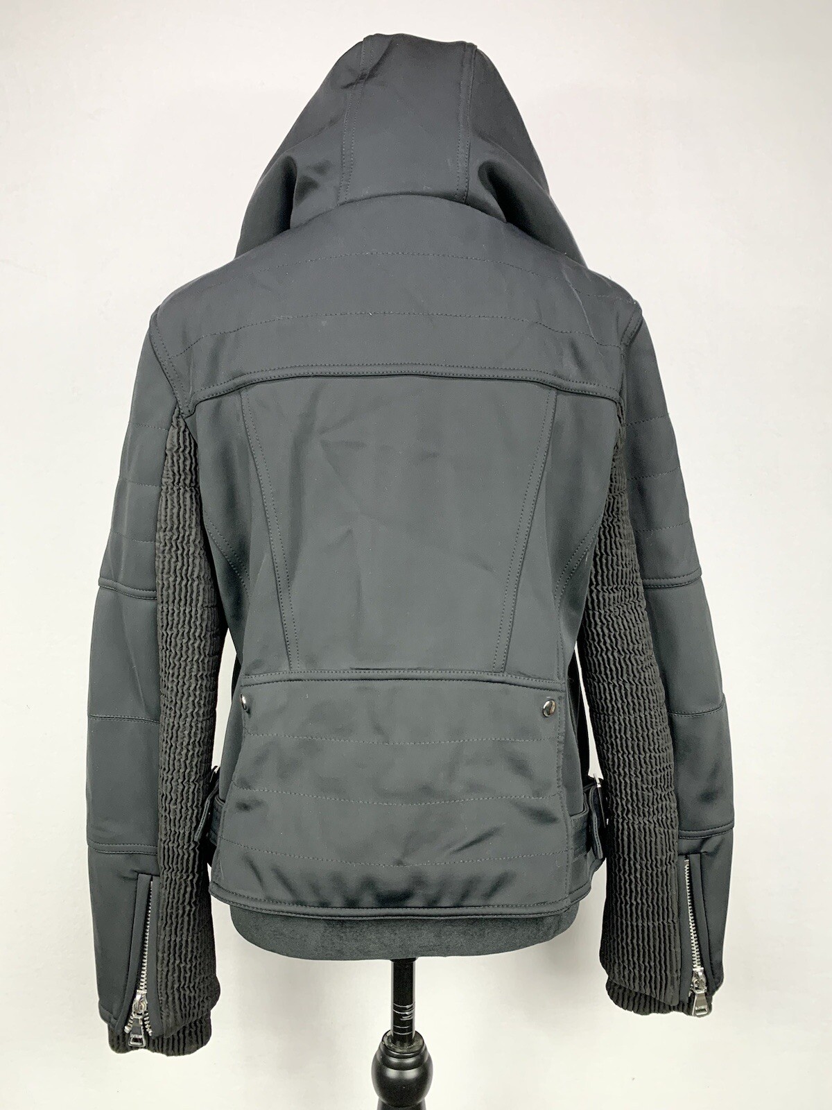 Express Women’s Medium Black Lined Motorcycle Bom… - image 7