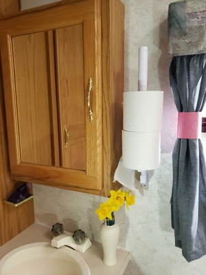 Rv Trailer Storage Saver Hangs On Hinge Or Mounts Bathroom