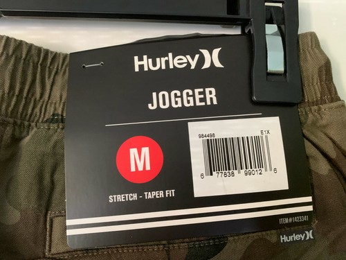 Hurley Camo Jogger Pants Stretch Taper Fit Size M NWT - Picture 7 of 8