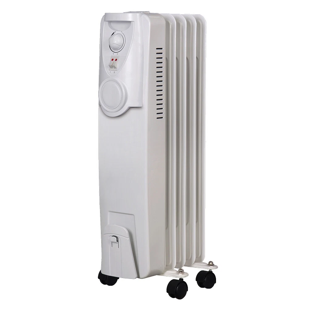 Sunair 5 Fin Oil Heater w/ Thermostat 1000W Home Heat/Heating Portable  9312737101365 | eBay