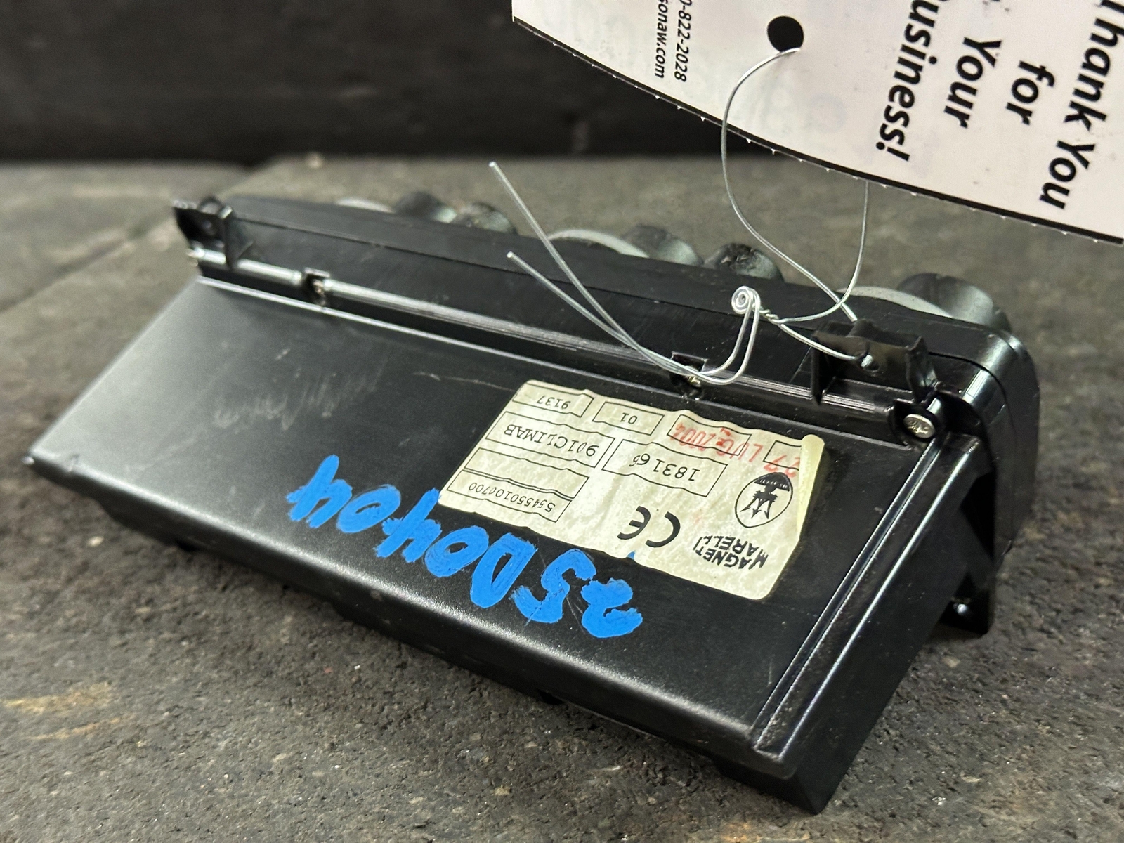 02-06 MASERATI SPYDER HEATER A/C TEMPERATURE CLIMATE CONTROL PANEL 554550100700