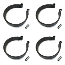(4 Pack) 4" BRAKE BANDS & PINS for Go Kart Cart Mini Bike ATV Quad Four Wheeler