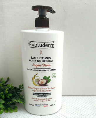 Evoluderm Argan & Shea Ultra Nourishing Body Lotion 34 Fl Oz/1000ML