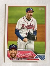 2023 TOPPS COLLIN MCHUGH #378 PITCHER ATLANTA BRAVES BASEBALL CARD