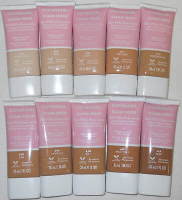 2 CoverGirl Clean Fresh Skin Milk Dewy Finish    (Choose Your Color)