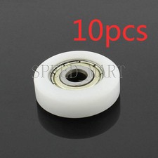 10pcs Nylon Roller Wheel Plastic Bearings 5 22 7mm Guide Pulley Flat Belt Idler
