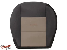 2003-2011 Ford Ranger-Driver Side Bottom Replacement Cloth Seat Cover Black/Tan