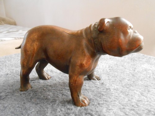 Vintage massive Bronzeguss Englische Bulldogge Statue Marine Corp Maskottchen Chesty - Bild 2 von 6