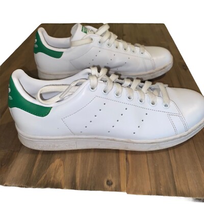 8.5 Adidas Stan Smith White with Green Trim