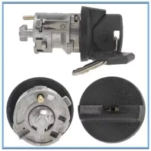 Nuevo cilindro de bloqueo de encendido de repuesto y llaves reemplazo GMC OEM # 12472980 negro Foto 2 de 4