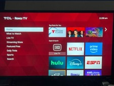 ROKU 32" CLASS SELECT SERIES FHD SMART ROKUTV  32R3B5  BLACK  NEW OPEN BOX