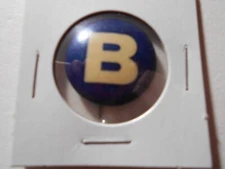 1" B unknown name, location and office cello pinback button