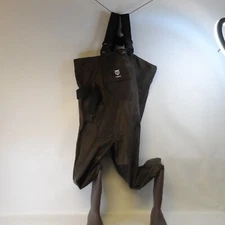 TideWe Chest Wader Unisex Size 7 Brown Waterproof Fishing Hunting With Bootfoots