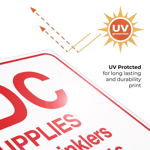 Fdc Supplies Sign, Fire Safety Sign, - Picture 55 of 88