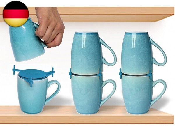 Elypro Kaffeetassen Organizer FüR Die Platzsparende Aufbewahrung, KüChenschrank-image