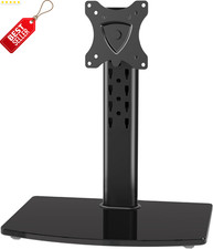 Single Monitor Stand Fits Max 32 Inch Screen, Free-Standing Computer Desk Stand,