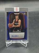 2024 Panini Prizm Black Reed Sheppard Rookie Blue Shimmer Prizm Auto /25 Fotl RC