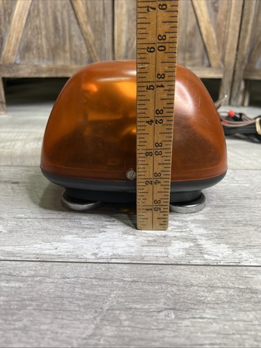 PSE Amber 420 Beacon Heavy Duty Magnet Mount Tested 12V Warning Lights - WORKS! - Picture 24 of 24