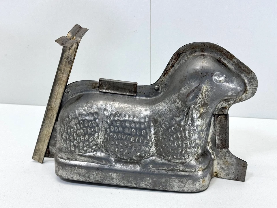 Alte antike Lamm Ostern Schokoladenform Puddingform Backform Kuchenform #9327 - Bild 3 von 4